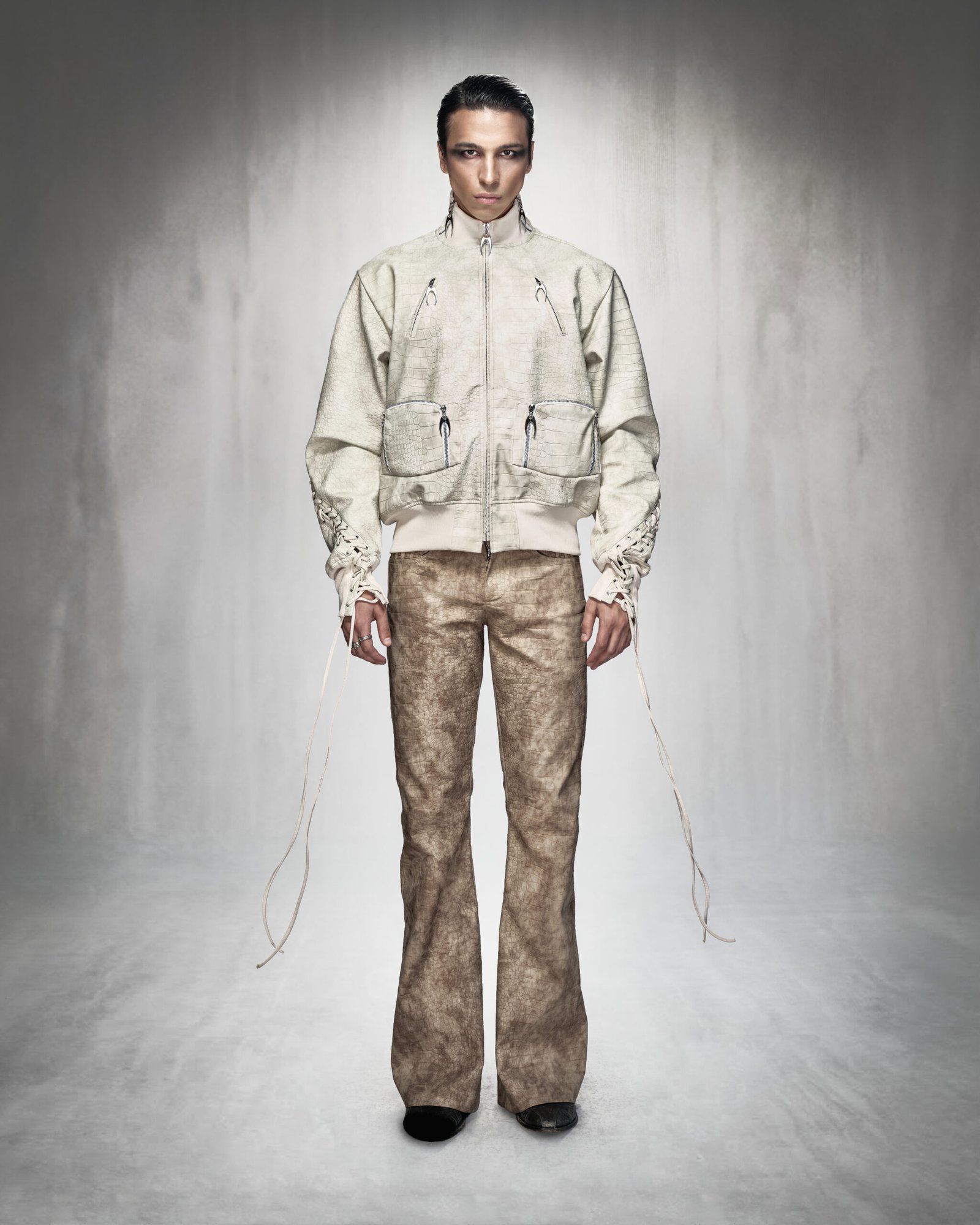 MDC CROCODILE BOOTCUT PANTS