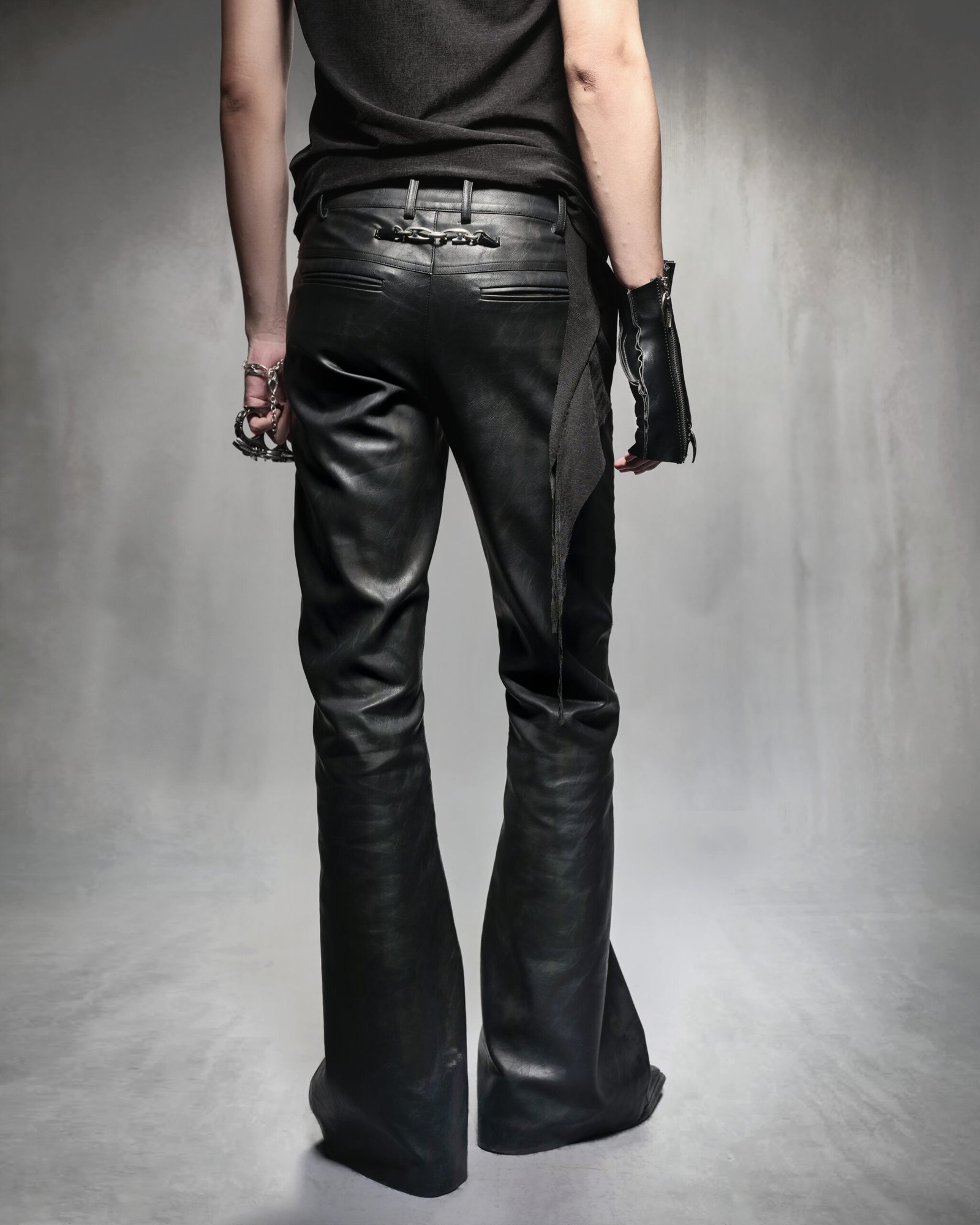 MDC LEATHER BOOTCUT PANTS